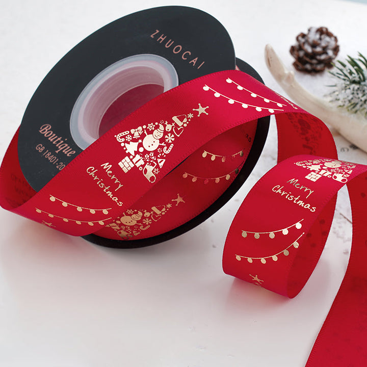 24 Yards Christmas Satin Ribbon for Crafts is a wonderful addition to your christmas floral collection.