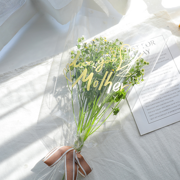 Clear Cellophane Wraps for Mother's Day Pack 20 (60x60cm)