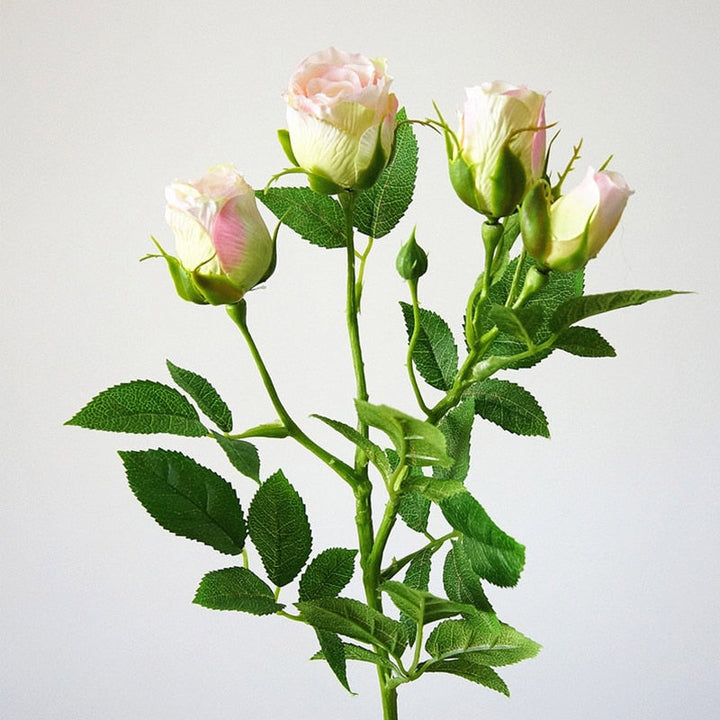 4 Heads Artificial Flowers Long Stem Fake Flower Branch, perfect as fake indoor plants.