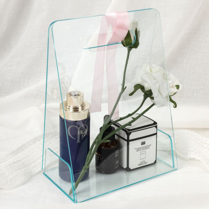 Clear Acrylic Flower Arrangement Box with Handle