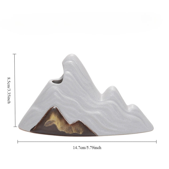 Mountain-shaped Ceramic Flower Vase