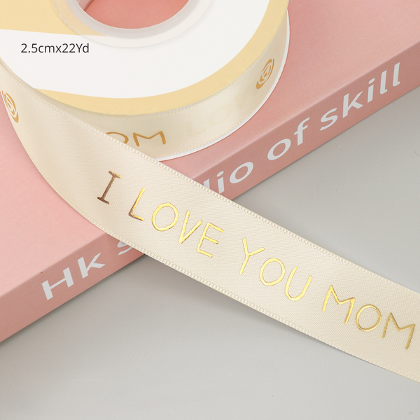 I LOVE YOU MOM Ribbon for Mother's Day