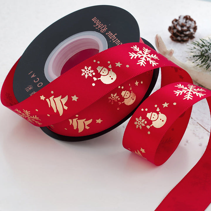 24 Yards Christmas Satin Ribbon for Crafts is a wonderful addition to your christmas arrangements collection.