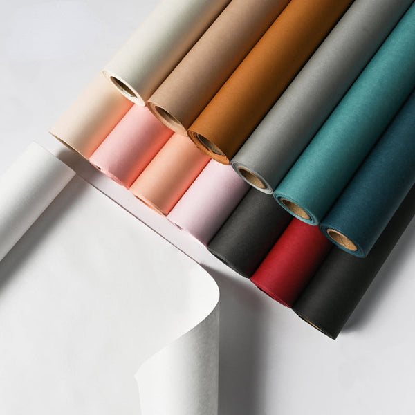 8 Yards Waterproof Colored Kraft Flower Wrapping Paper Roll