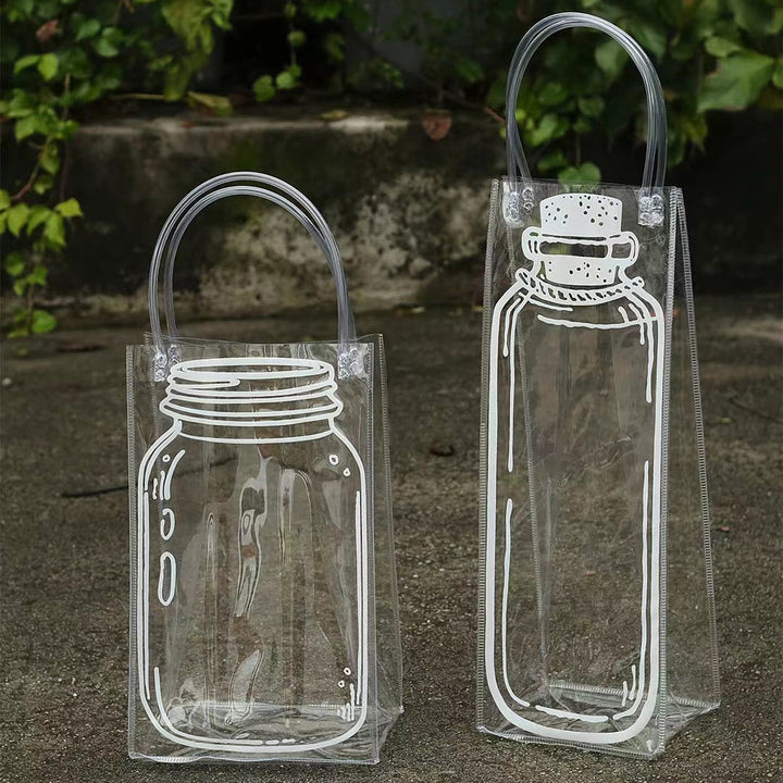 Wishing Bottle Clear Plastic Gift Bags Pack 10