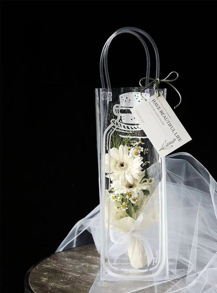 Wishing Bottle Clear Plastic Gift Bags Pack 10