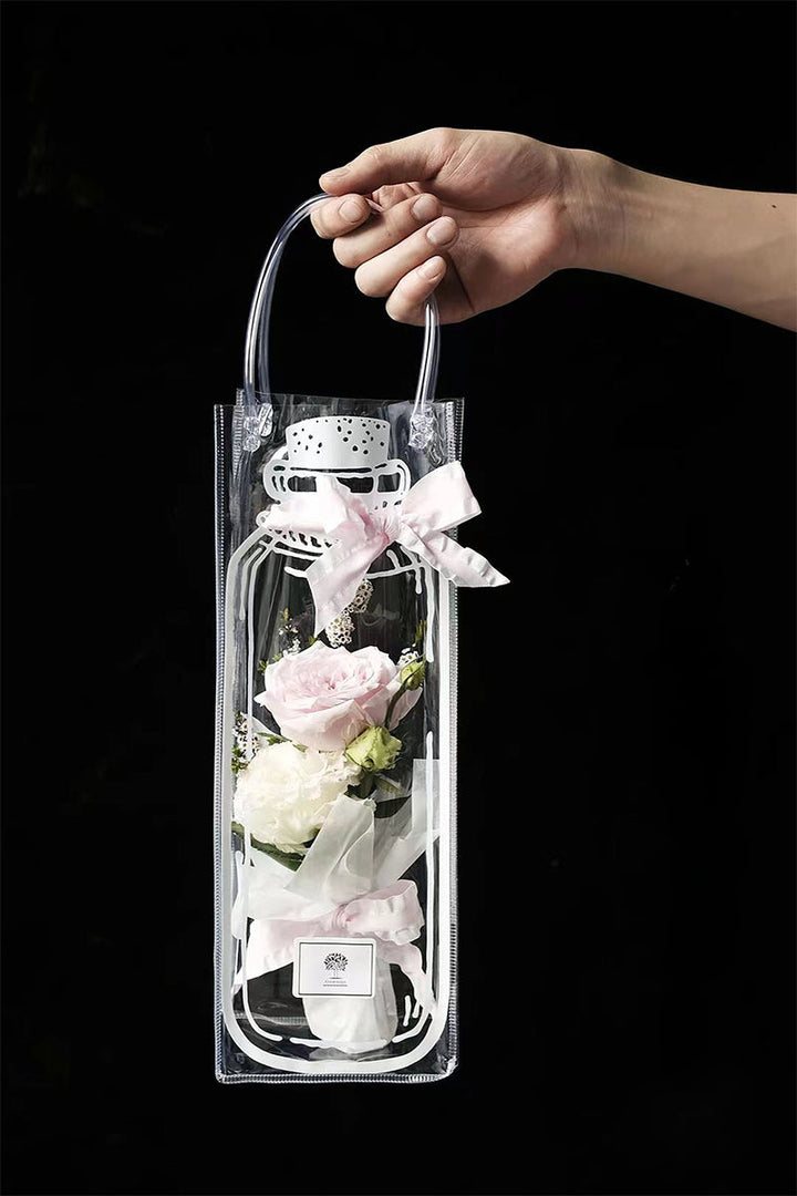 Wishing Bottle Clear Plastic Gift Bags Pack 10