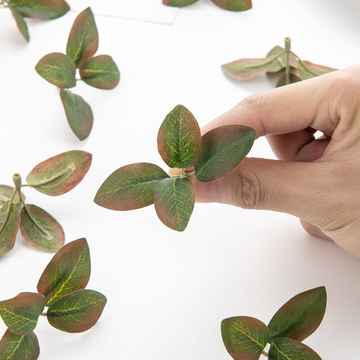 tea leaves for indoor plants 50pcs Artificial Tea Leaf Fake Green