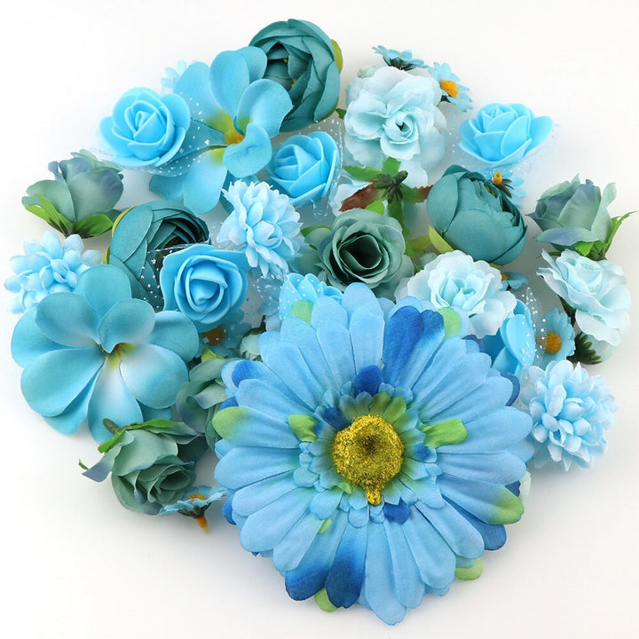 50pcs Mixed Artificial Silk Flower Heads is a perfect addition to your floral supplies collection.