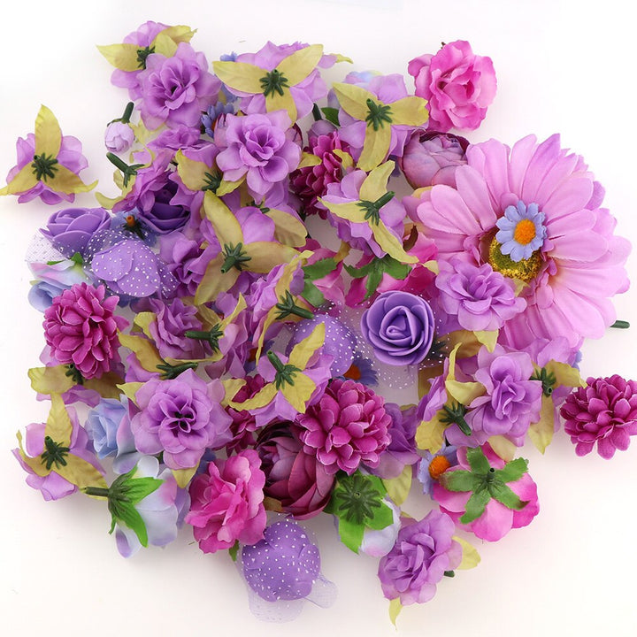 50pcs Mixed Artificial Silk Flower Heads is a perfect addition to your floral supply collection.