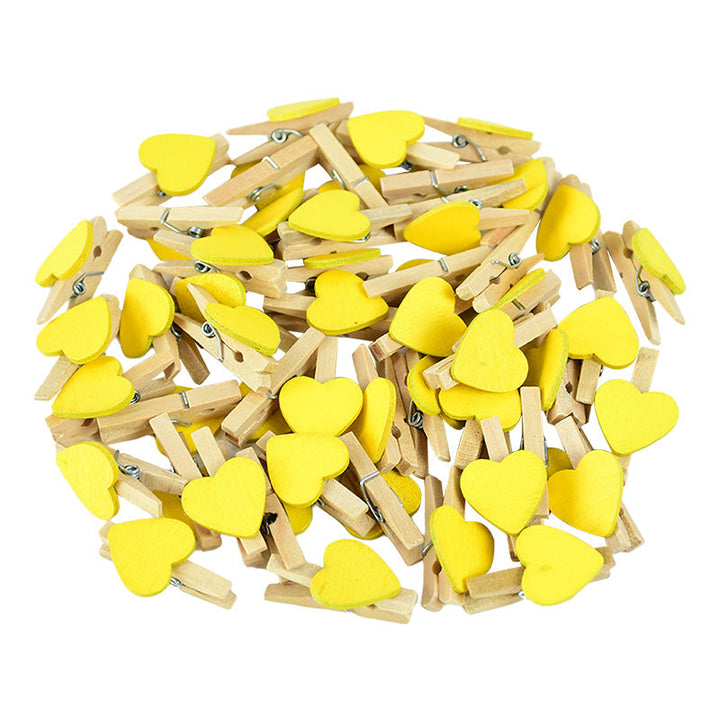 50PCS Mini Wooden Heart-Shaped Craft Clips is a delightful addition to your valentine flowers collection.