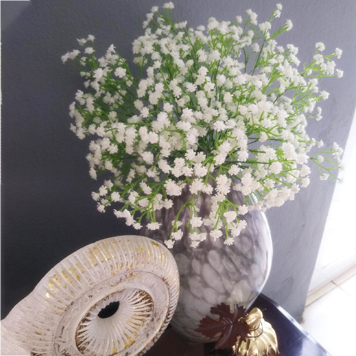 Artificial Plastic Baby's Breath Branch Pack 6, perfect as artificial plant.