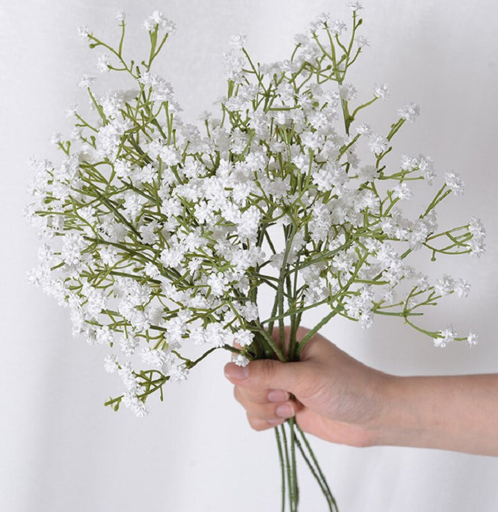 Artificial Plastic Baby's Breath Branch Pack 6, perfect as artificial plants.