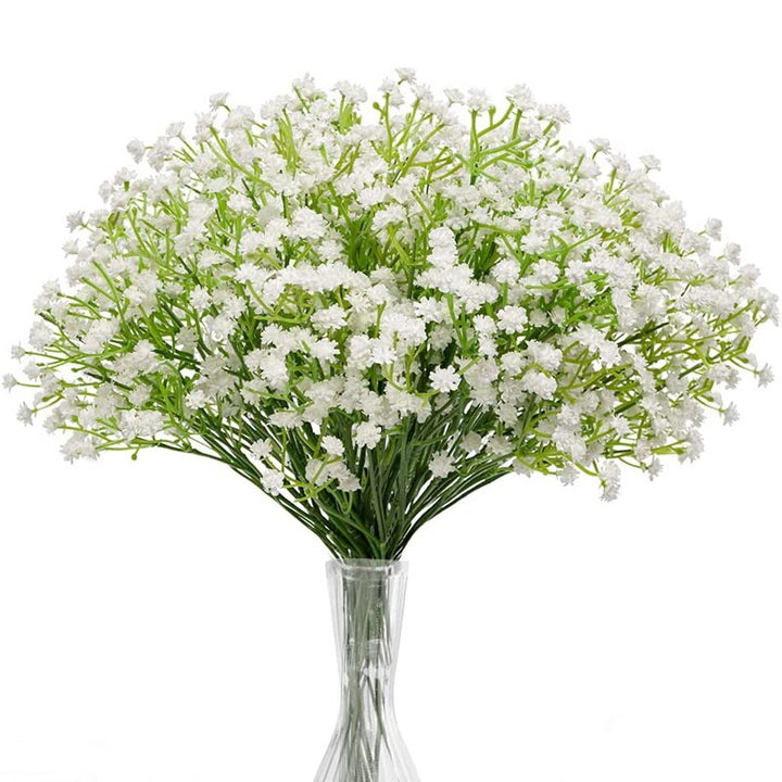 Artificial Plastic Baby's Breath Branch Pack 6, perfect as faux plant.