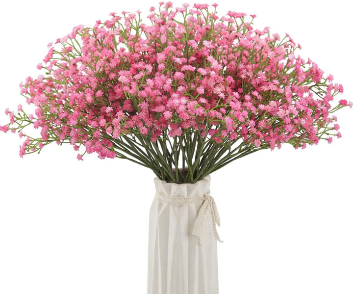 Artificial Plastic Baby's Breath Branch Pack 6, perfect as faux plant.