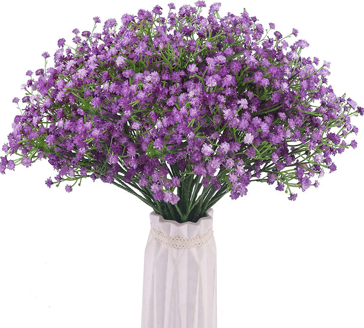 Artificial Plastic Baby's Breath Branch Pack 6, perfect as faux plants.