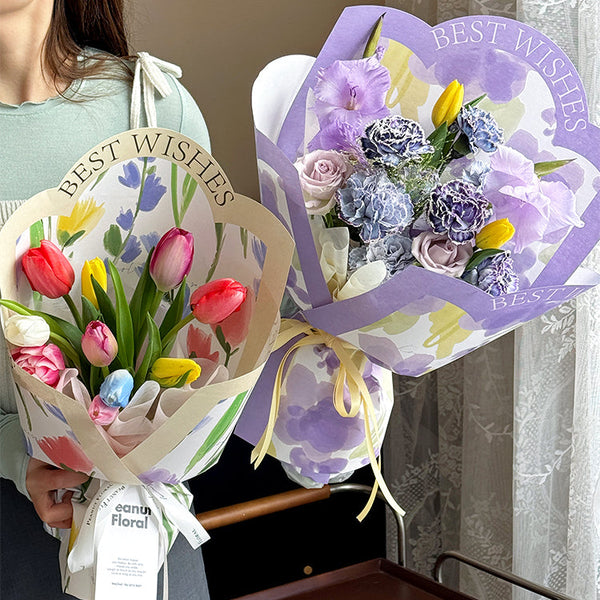 Spring Garden Floral Wrapping Paper Pack 20 (35x58cm)