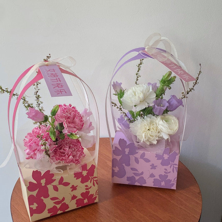 Spring Floral Portable Flower Box Pack 6 (32.5x13cm)