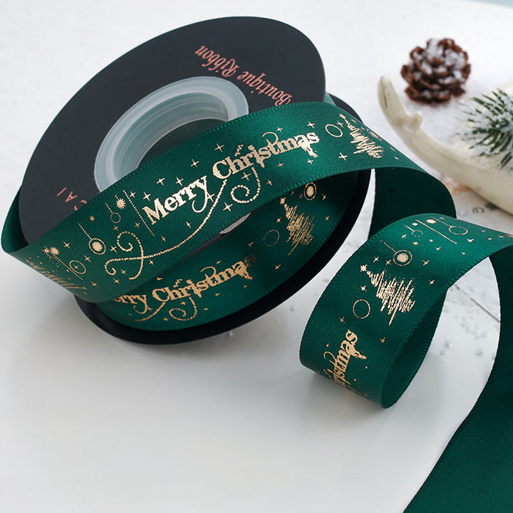 24 Yards Christmas Satin Ribbon for Crafts is a wonderful addition to your christmas floral collection.