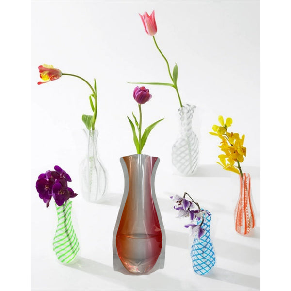 Foldable Plastic Bag Vase Pack 10