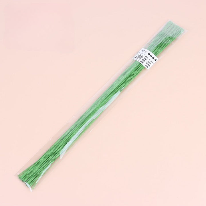 Light Green Floral Wire for Crafts Pack 100, perfect as florist supplies.