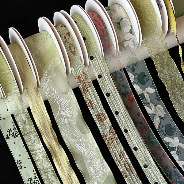 Springtime Soft Green Series Florists Ribbon
