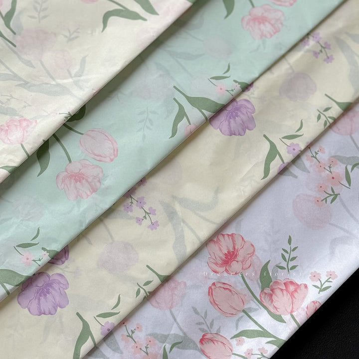 Floral Tissue Paper for Bouquets Wrapping Pack 20 (50x70cm)