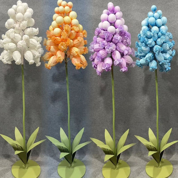 wedding decorations Artificial Hyacinth Flower Backdrop designed for wedding decoration, perfect wedding decoration