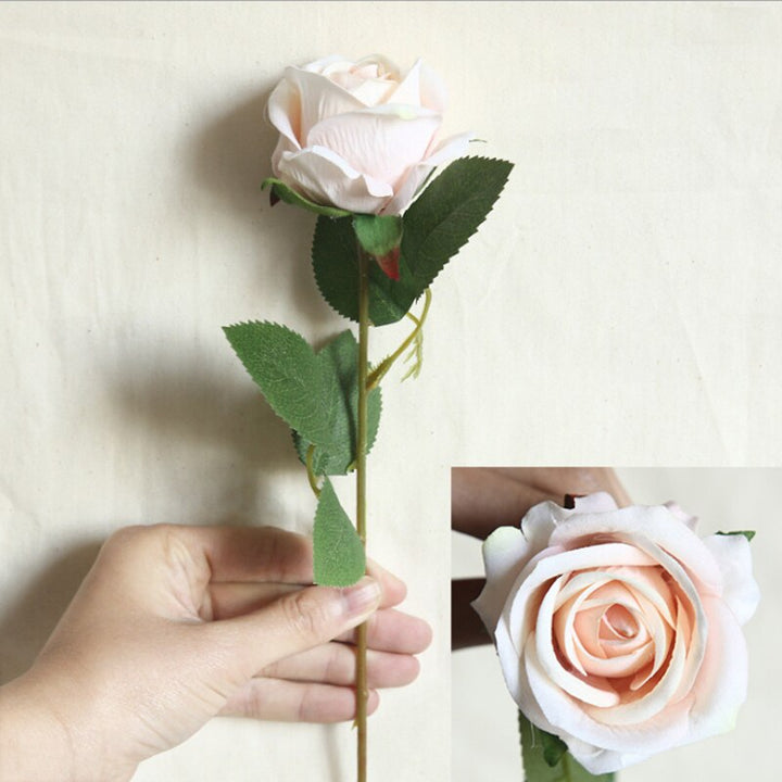 5pcs Artificial Flowers Silk Rose Long Branch Bouquet, perfect as faux flowers.