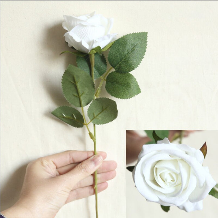 5pcs Artificial Flowers Silk Rose Long Branch Bouquet, perfect as artificial flower.