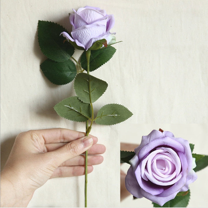 5pcs Artificial Flowers Silk Rose Long Branch Bouquet, perfect as florist fake flowers.