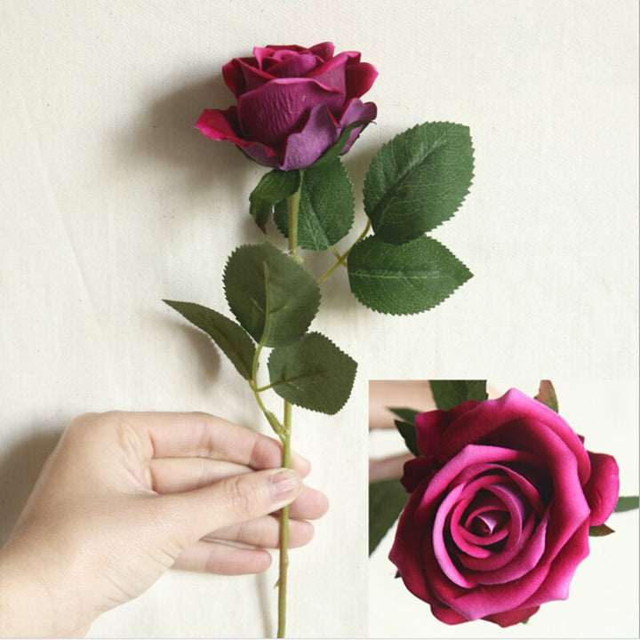 5pcs Artificial Flowers Silk Rose Long Branch Bouquet, perfect as flower stem.