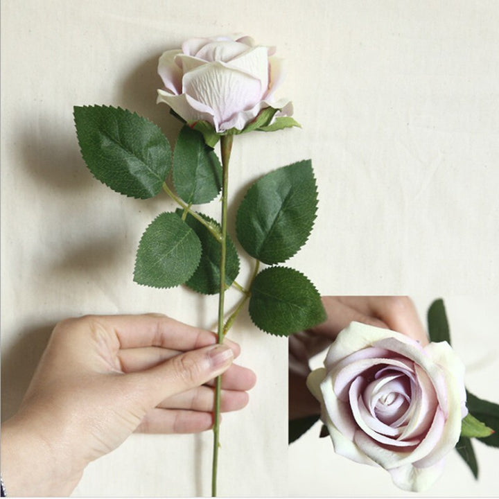 5pcs Artificial Flowers Silk Rose Long Branch Bouquet, perfect as silk flowers.