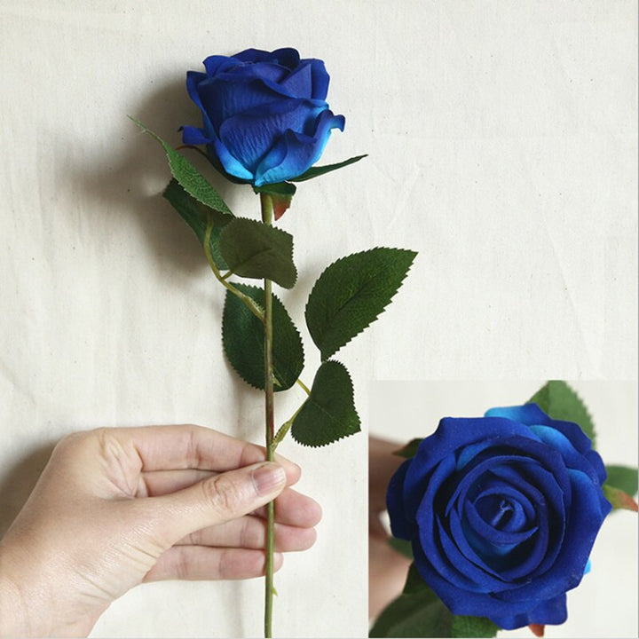 5pcs Artificial Flowers Silk Rose Long Branch Bouquet, perfect as florist fake flowers.