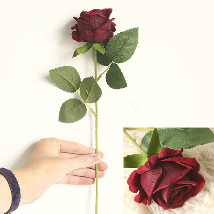 5pcs Artificial Flowers Silk Rose Long Branch Bouquet, perfect as artificial flower.