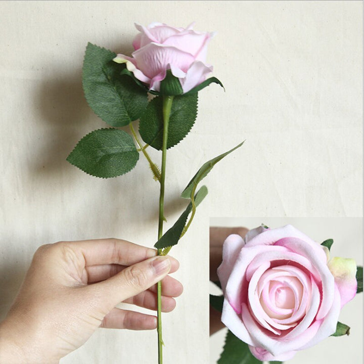 5pcs Artificial Flowers Silk Rose Long Branch Bouquet, perfect as flower stem.