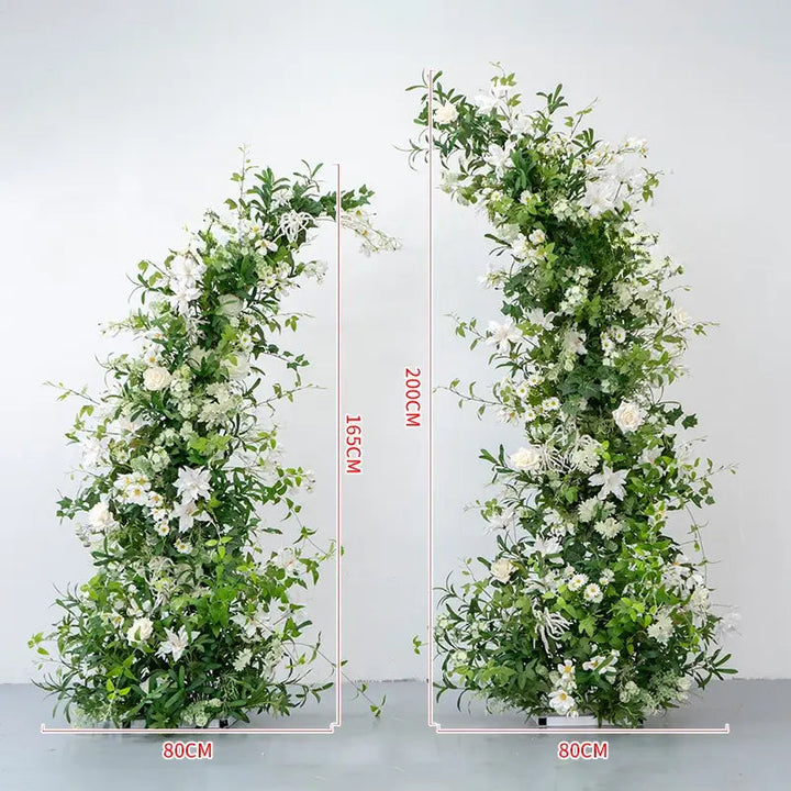 Flower Arch Green Set Artificial Florals Backdrop for Wedding Proposal Party Decor