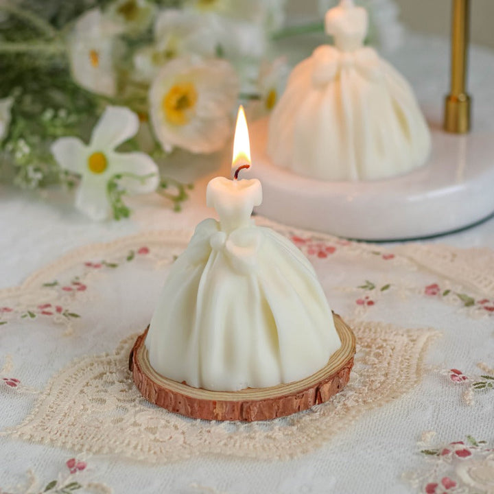 White Wedding Dress Aromatherapy Candle