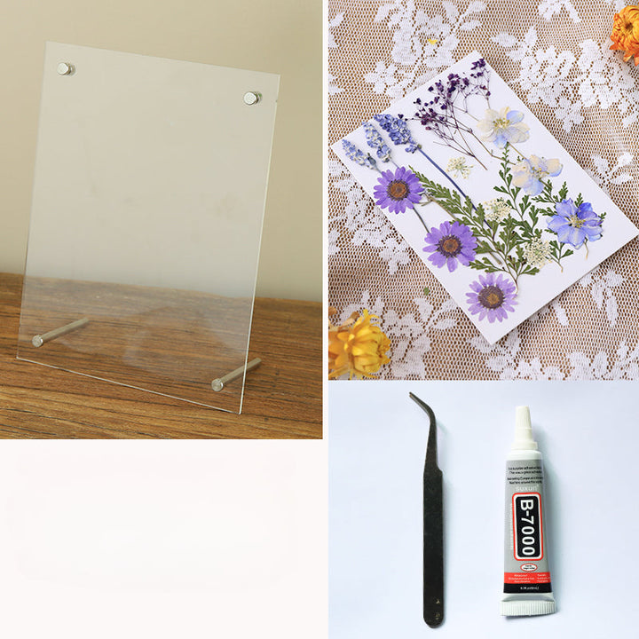 Dried Flowers Pressed Flowers Photo Frame DIY Kit is a perfect addition to your florist supply collection.