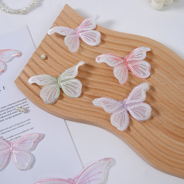 Embroidery Lace Butterfly Bouquets Decoration Pack 16, perfect as florist supply.