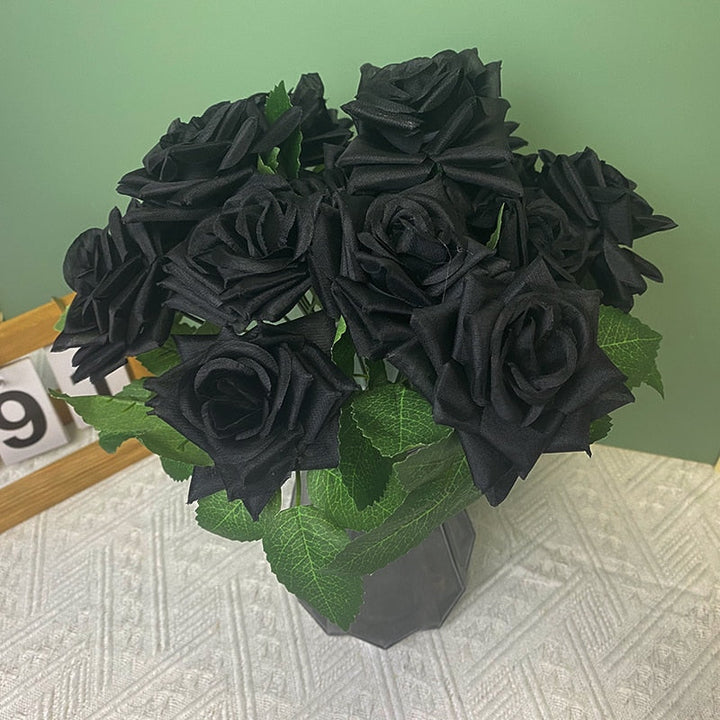 7 Heads Silks Rose Bouquet Artificial Flowers, perfect as silk flowers.