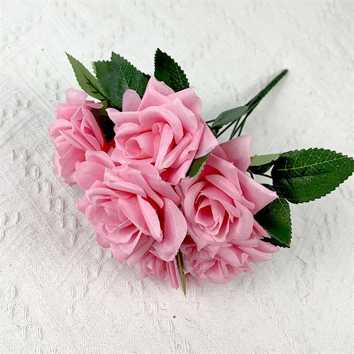 7 Heads Silks Rose Bouquet Artificial Flowers, perfect as silk artificial flowers.