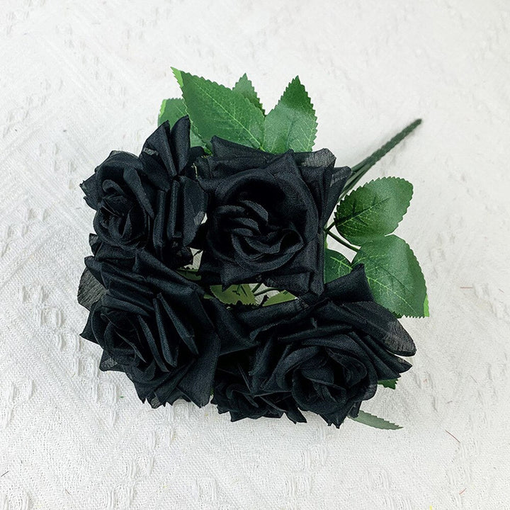 7 Heads Silks Rose Bouquet Artificial Flowers, perfect as artificial flower.