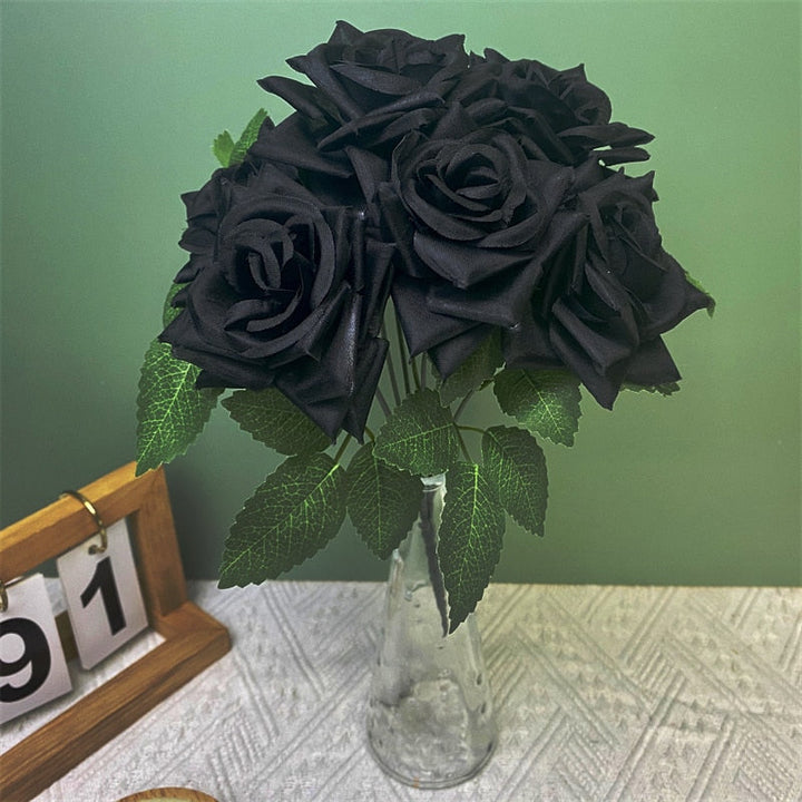 7 Heads Silks Rose Bouquet Artificial Flowers, perfect as silk flower.