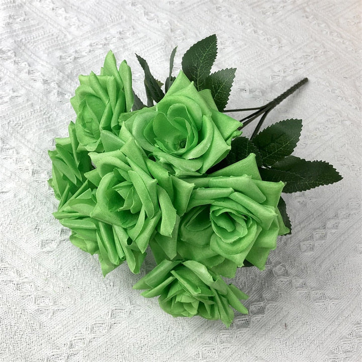 7 Heads Silks Rose Bouquet Artificial Flowers, perfect as flower stem.