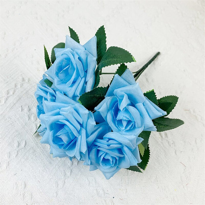 7 Heads Silks Rose Bouquet Artificial Flowers, perfect as flower stem.