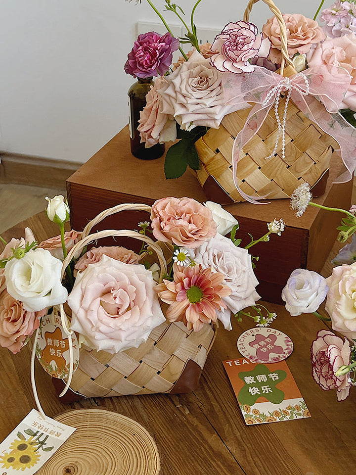 Small Size Flower Basket with Plastic Liner