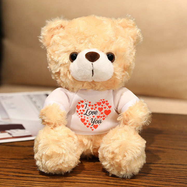 Teddy Bear with I LOVE YOU T Shirt 25cm is a delightful addition to your valentine's day bouquets collection.