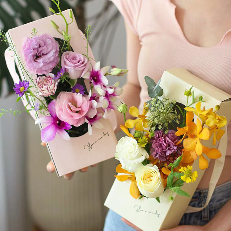 Set of 5 Rectangle Flower Box with Window – Wedding & Floral Supplies