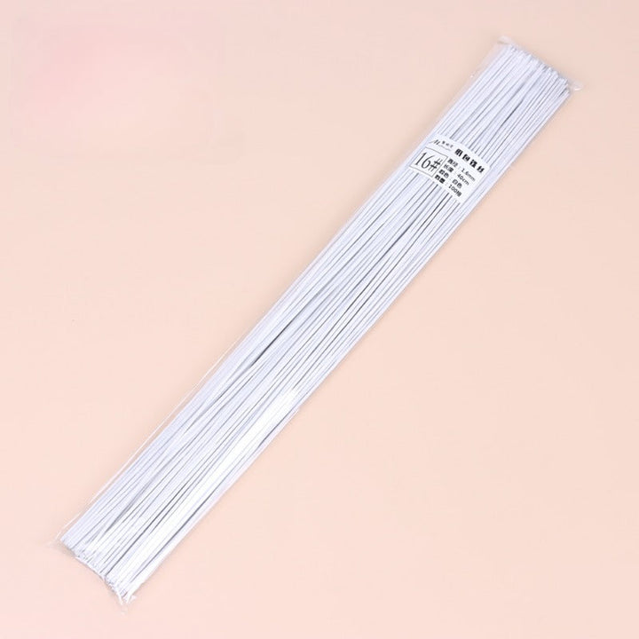 White Floral Wire for Crafts Pack 100, perfect as floral supply.